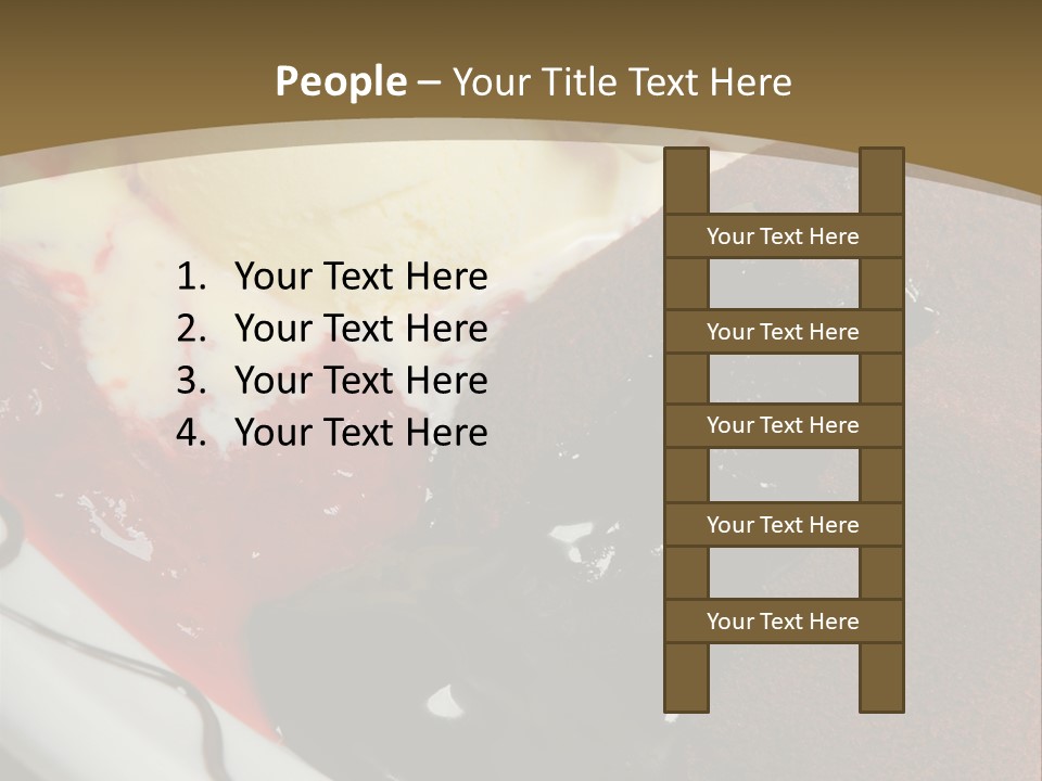 Cake Vertical Creamy PowerPoint Template