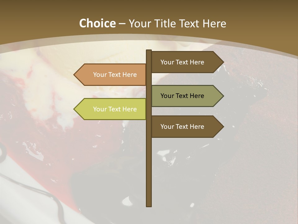 Cake Vertical Creamy PowerPoint Template