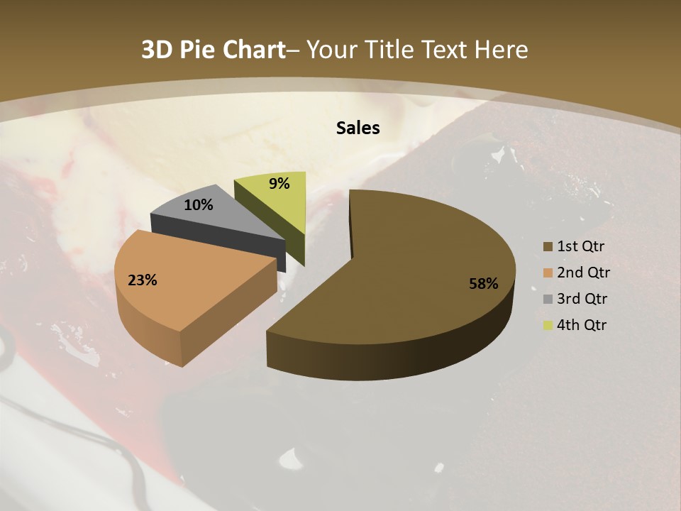 Cake Vertical Creamy PowerPoint Template