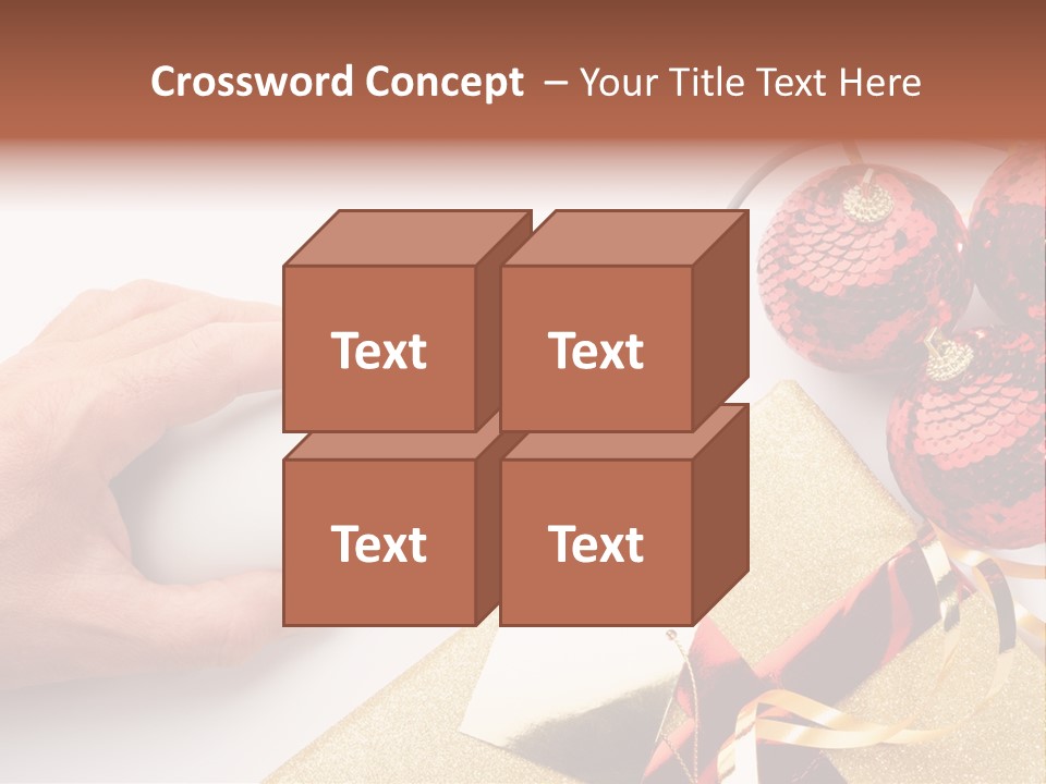 Sparkle Hand Metalic PowerPoint Template