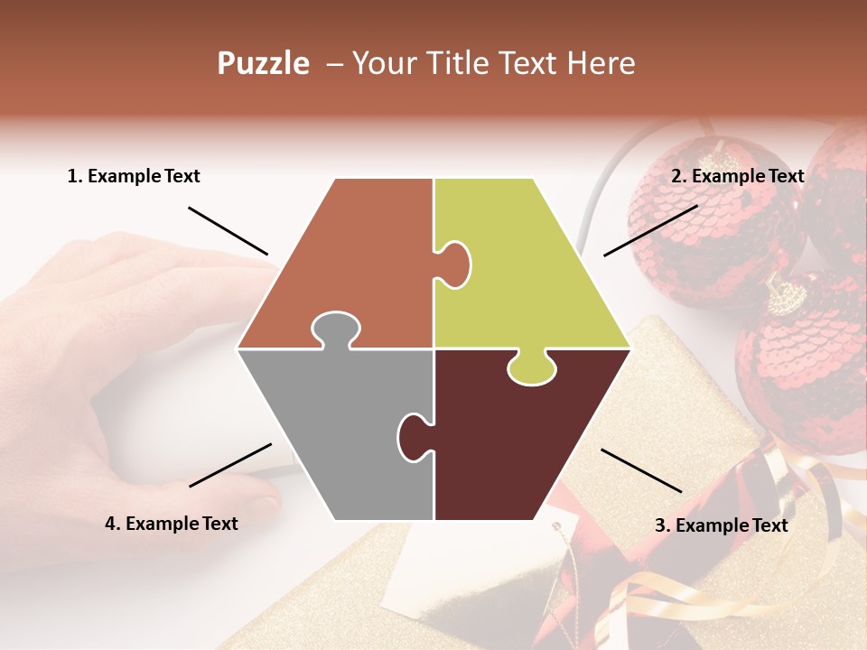 Sparkle Hand Metalic PowerPoint Template