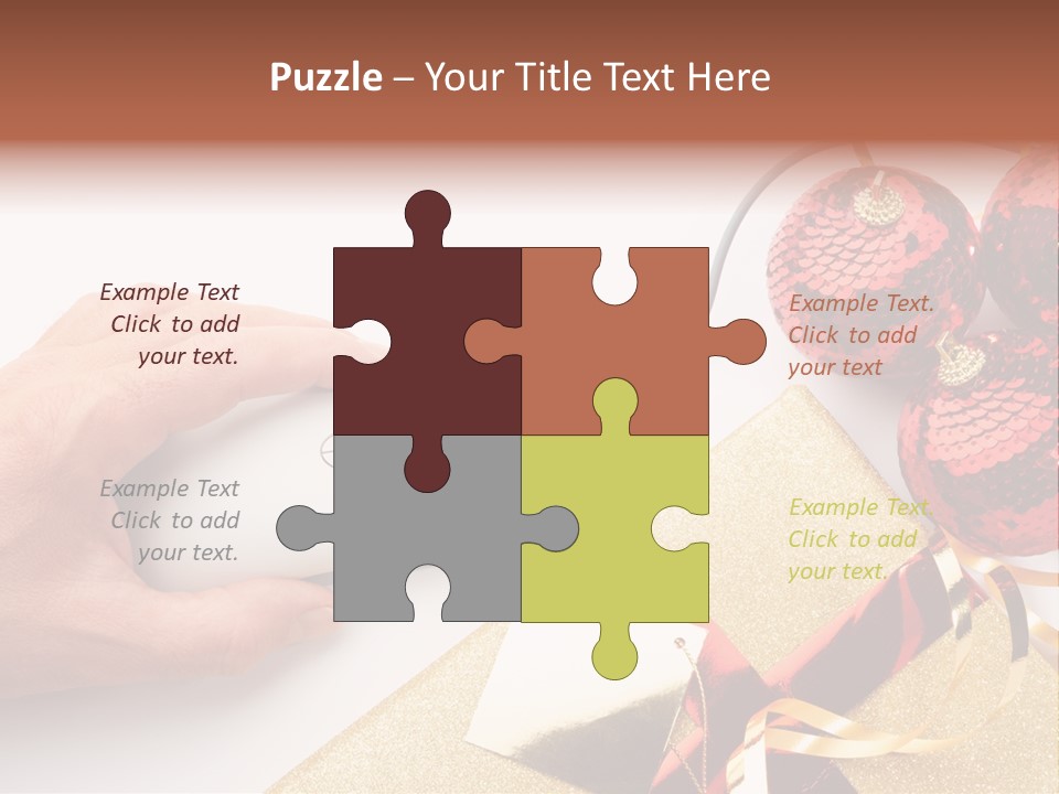 Sparkle Hand Metalic PowerPoint Template