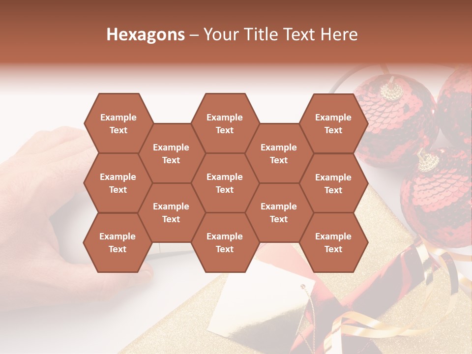 Sparkle Hand Metalic PowerPoint Template