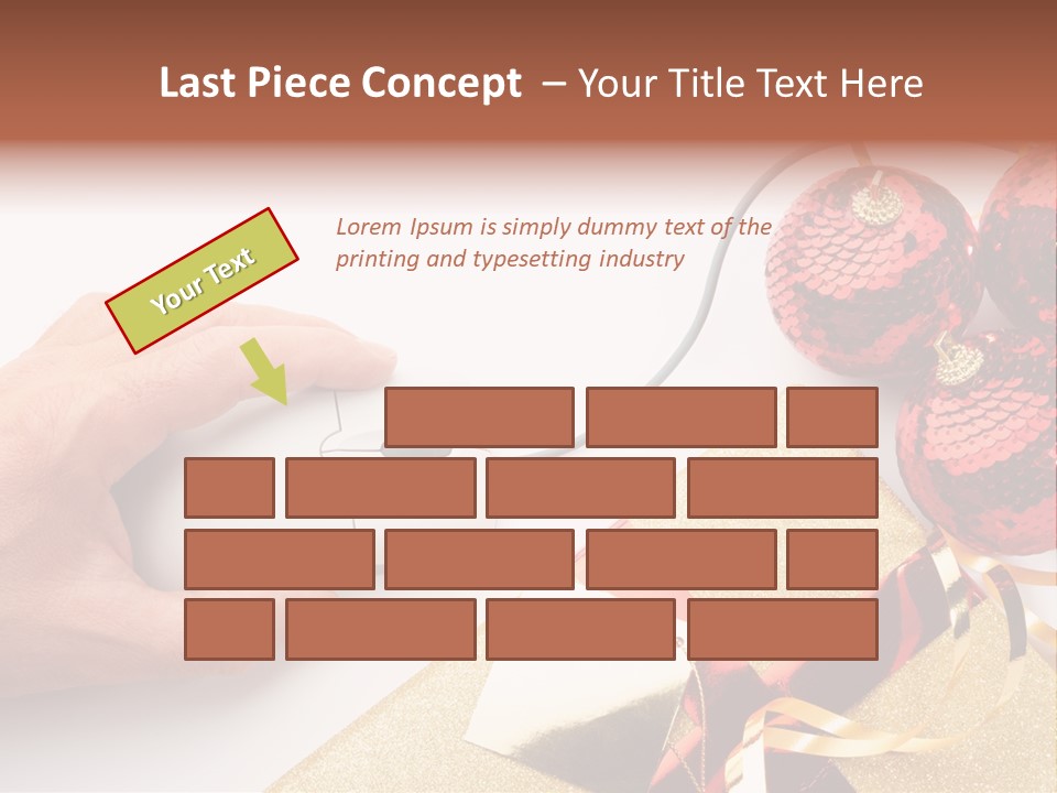 Sparkle Hand Metalic PowerPoint Template