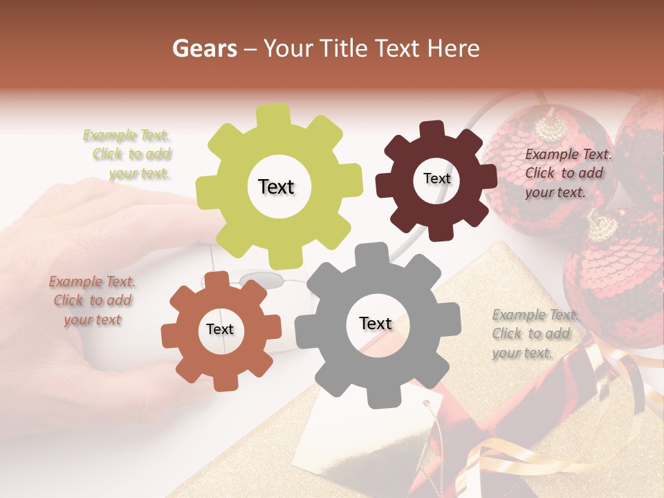 Sparkle Hand Metalic PowerPoint Template