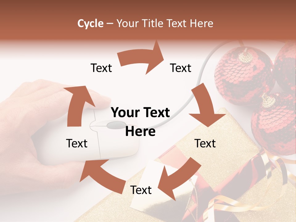 Sparkle Hand Metalic PowerPoint Template