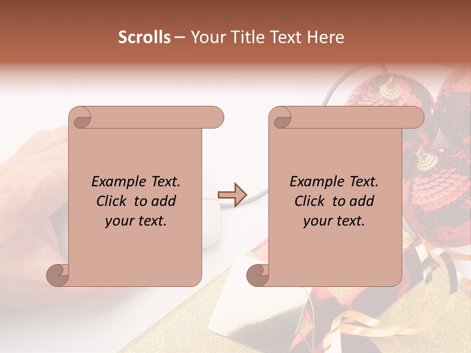 Sparkle Hand Metalic PowerPoint Template