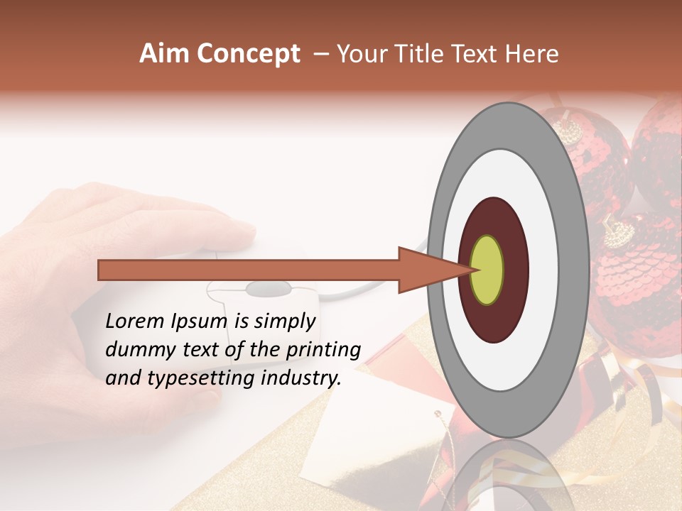 Sparkle Hand Metalic PowerPoint Template