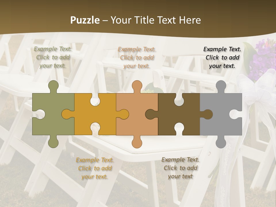 Bouquet Nuptuals Flowers PowerPoint Template