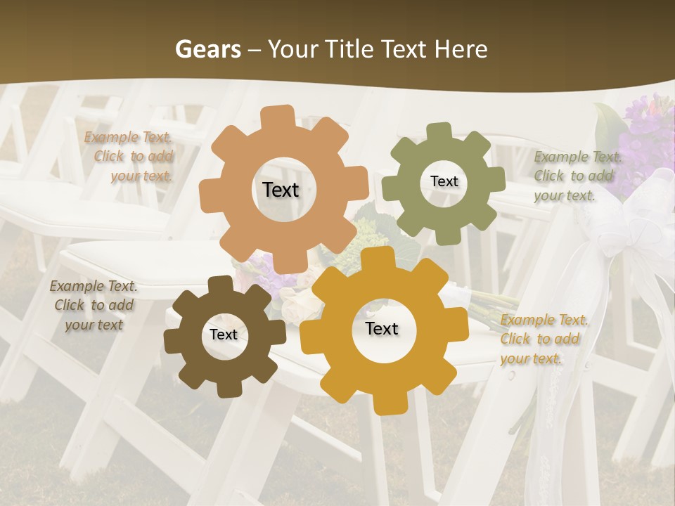 Bouquet Nuptuals Flowers PowerPoint Template