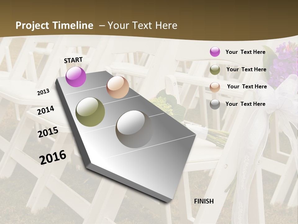 Bouquet Nuptuals Flowers PowerPoint Template