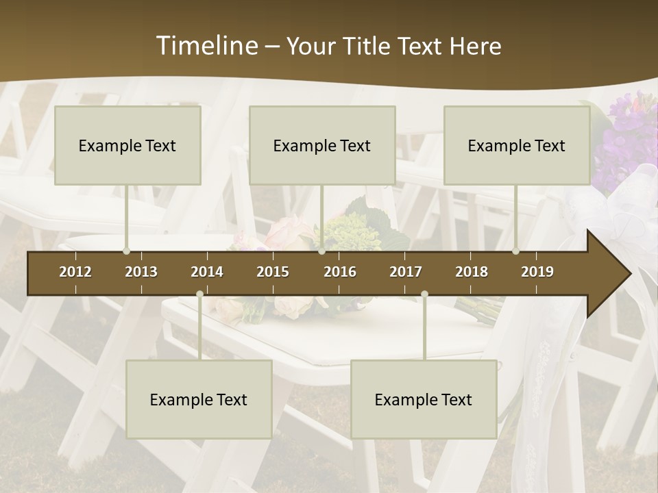 Bouquet Nuptuals Flowers PowerPoint Template