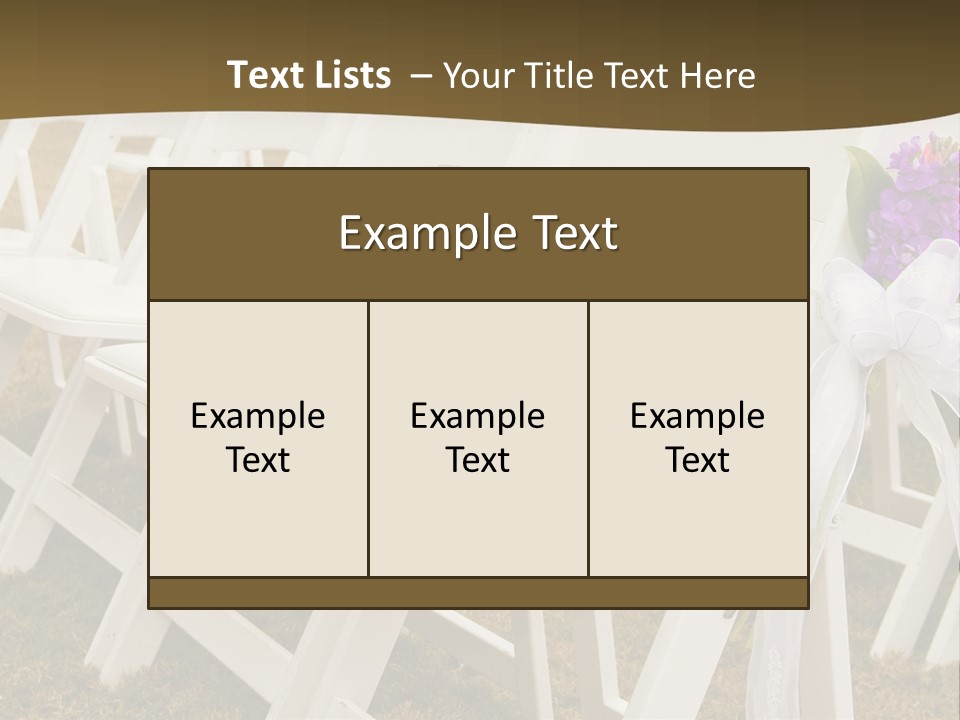 Bouquet Nuptuals Flowers PowerPoint Template