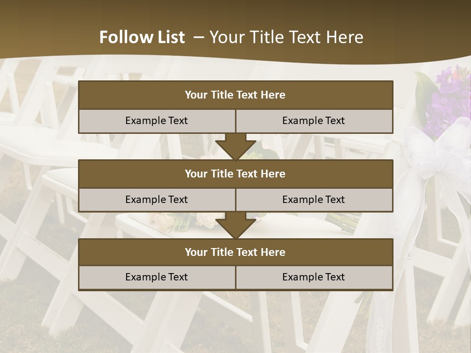 Bouquet Nuptuals Flowers PowerPoint Template