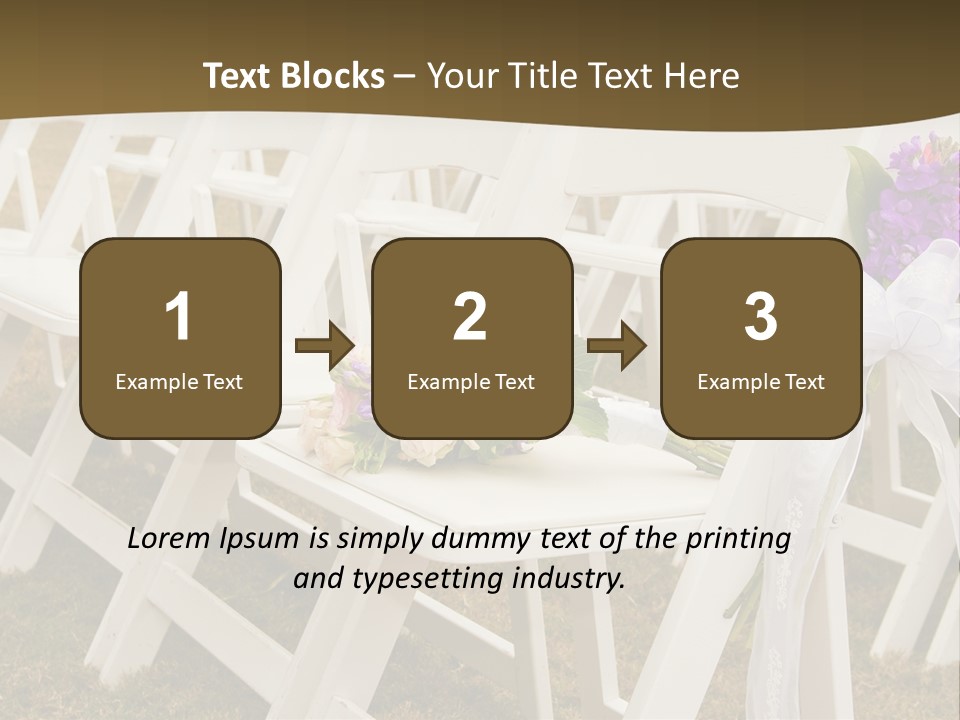 Bouquet Nuptuals Flowers PowerPoint Template