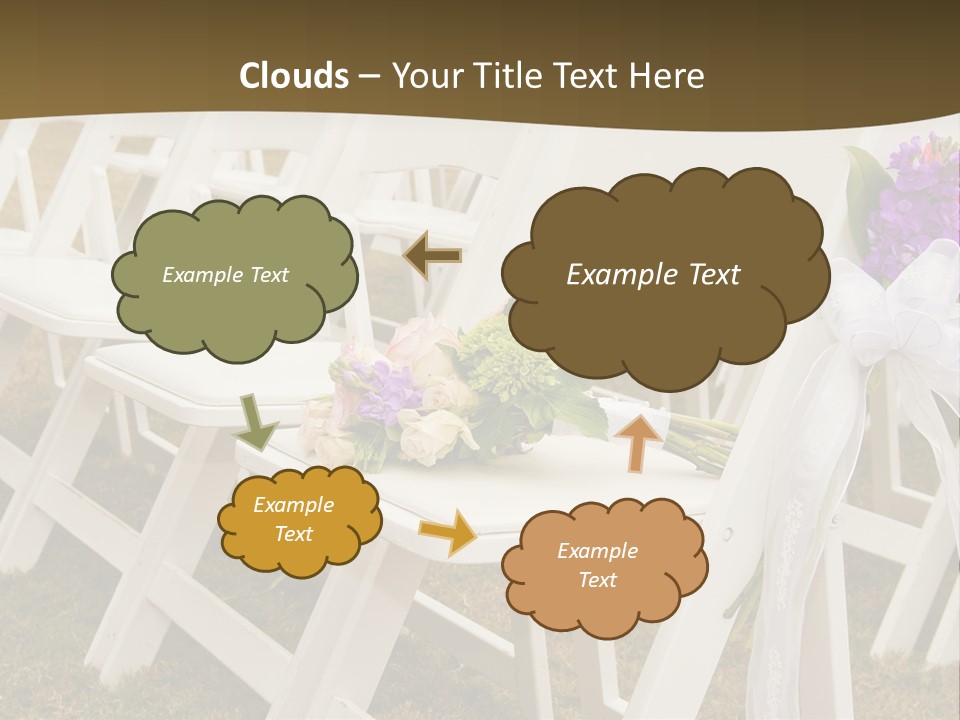 Bouquet Nuptuals Flowers PowerPoint Template