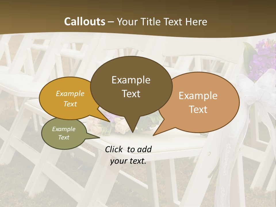 Bouquet Nuptuals Flowers PowerPoint Template