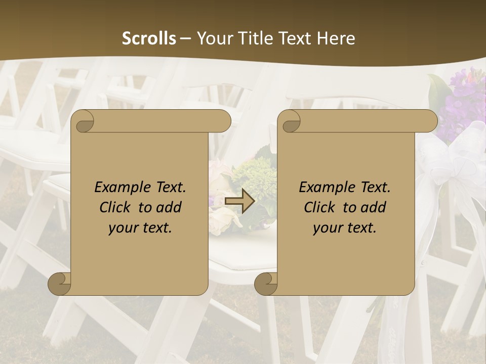 Bouquet Nuptuals Flowers PowerPoint Template
