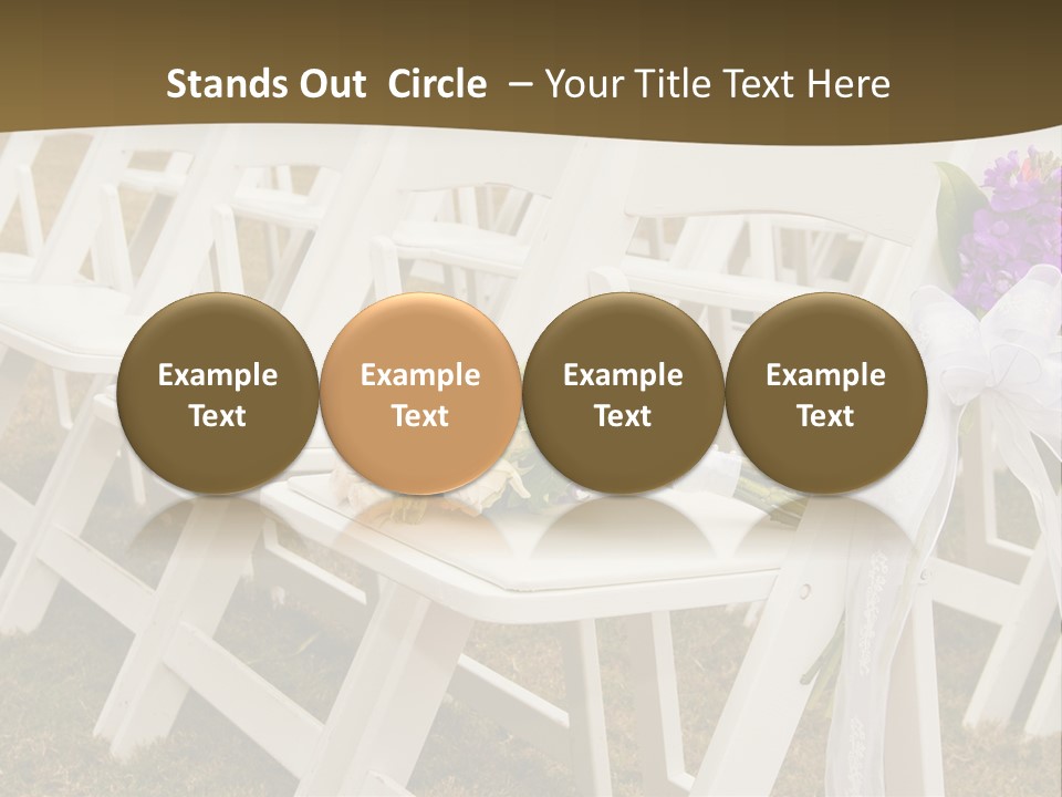 Bouquet Nuptuals Flowers PowerPoint Template