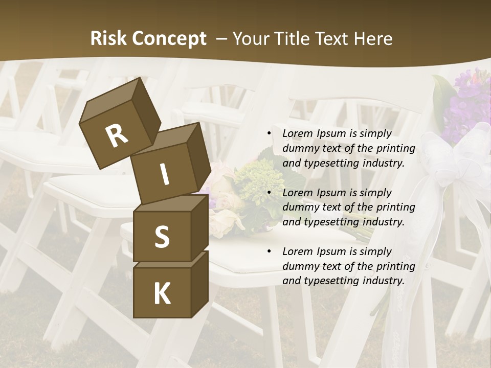 Bouquet Nuptuals Flowers PowerPoint Template