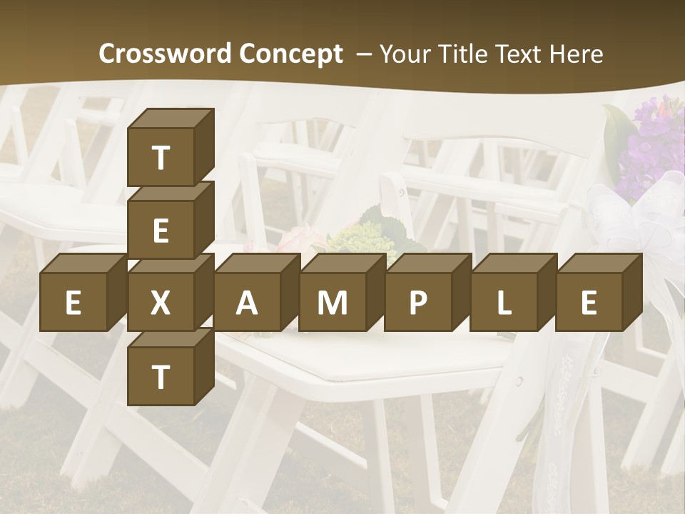 Bouquet Nuptuals Flowers PowerPoint Template