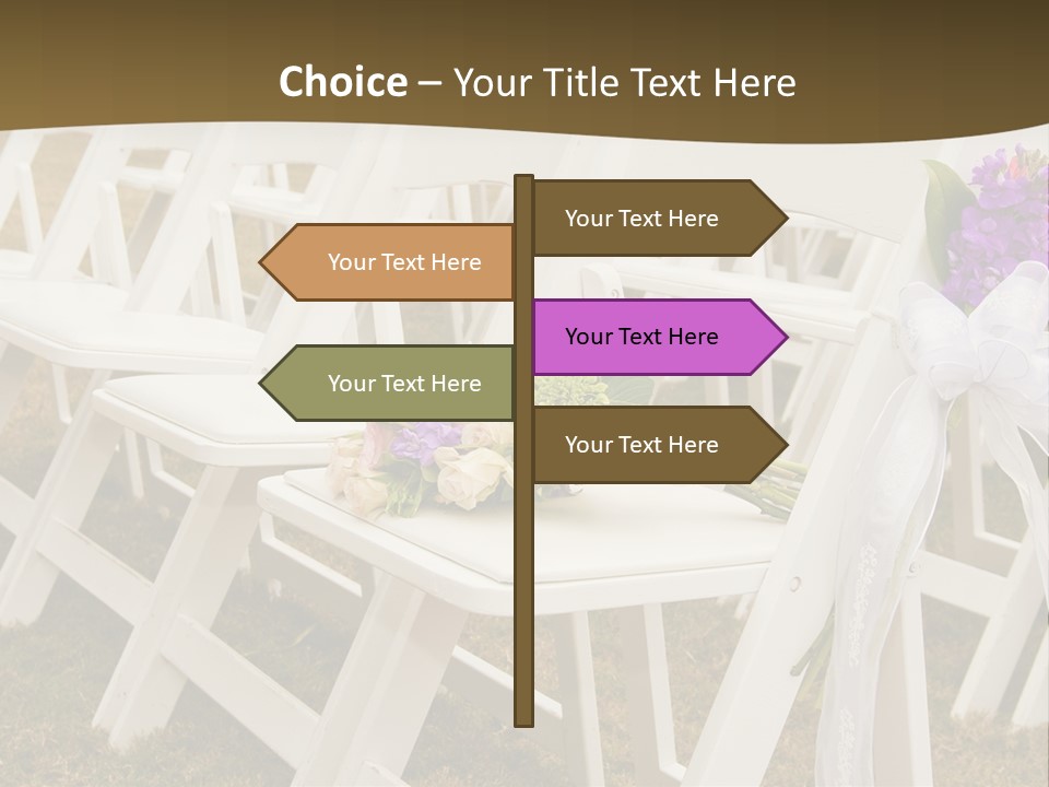 Bouquet Nuptuals Flowers PowerPoint Template