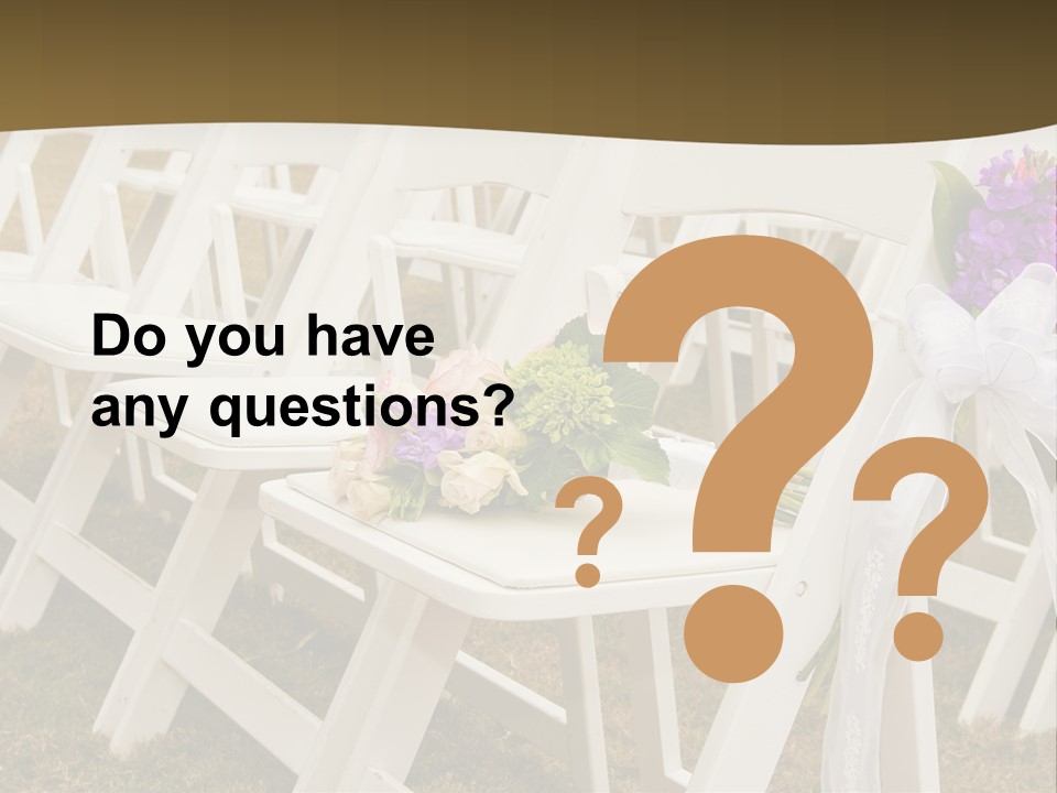 Bouquet Nuptuals Flowers PowerPoint Template