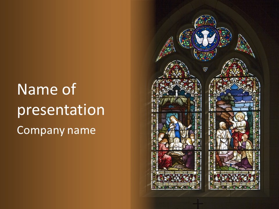 Traditional Art Church PowerPoint Template