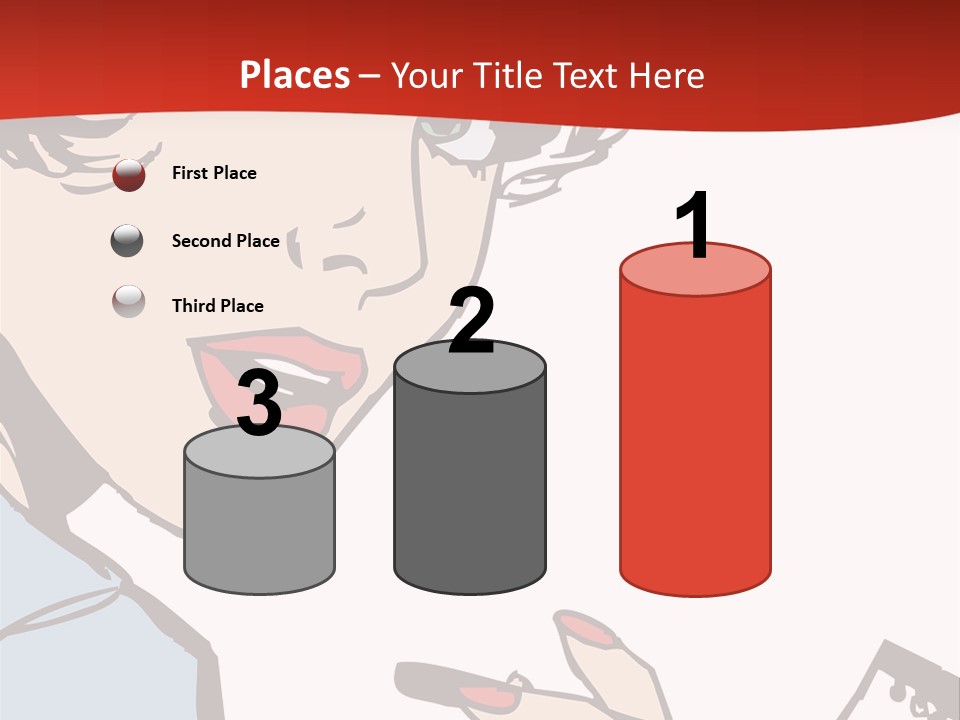 Girl Female Healthy PowerPoint Template