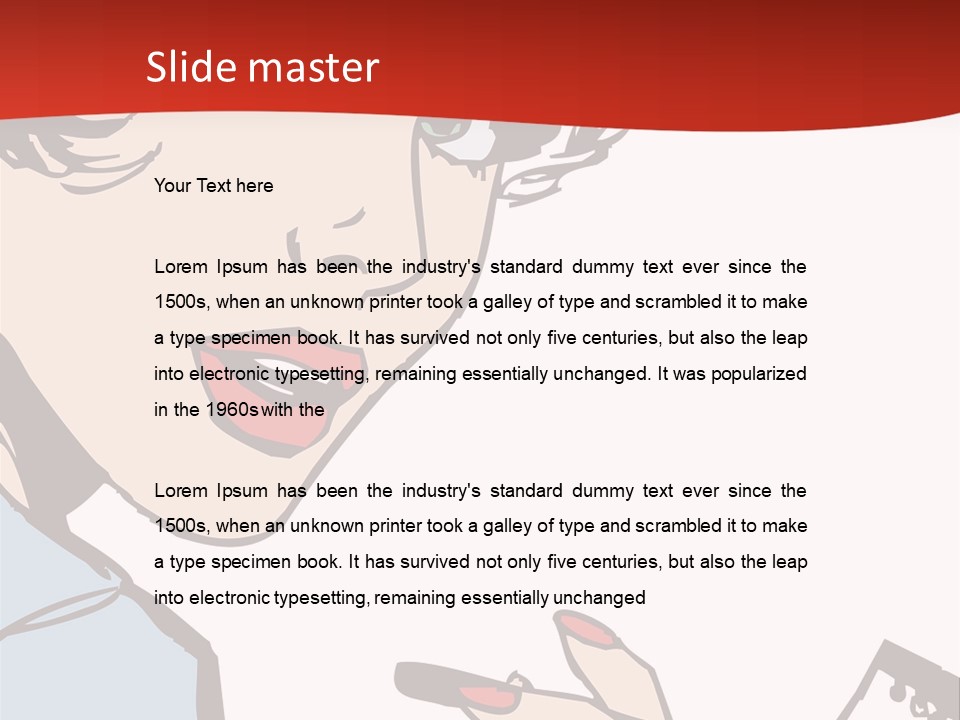 Girl Female Healthy PowerPoint Template