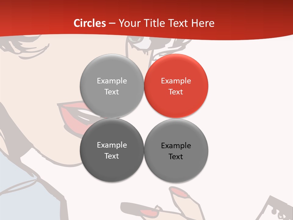 Girl Female Healthy PowerPoint Template