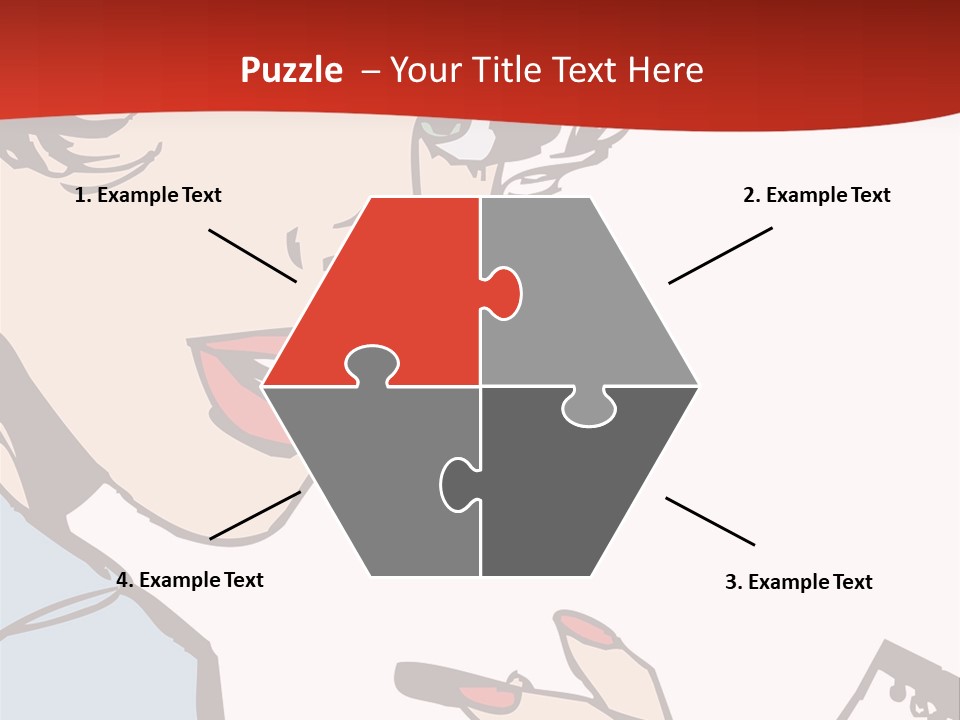 Girl Female Healthy PowerPoint Template