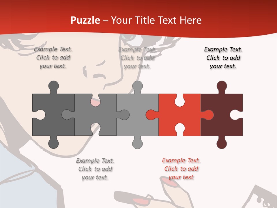 Girl Female Healthy PowerPoint Template