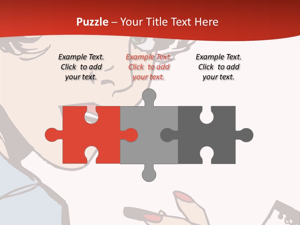 Girl Female Healthy PowerPoint Template