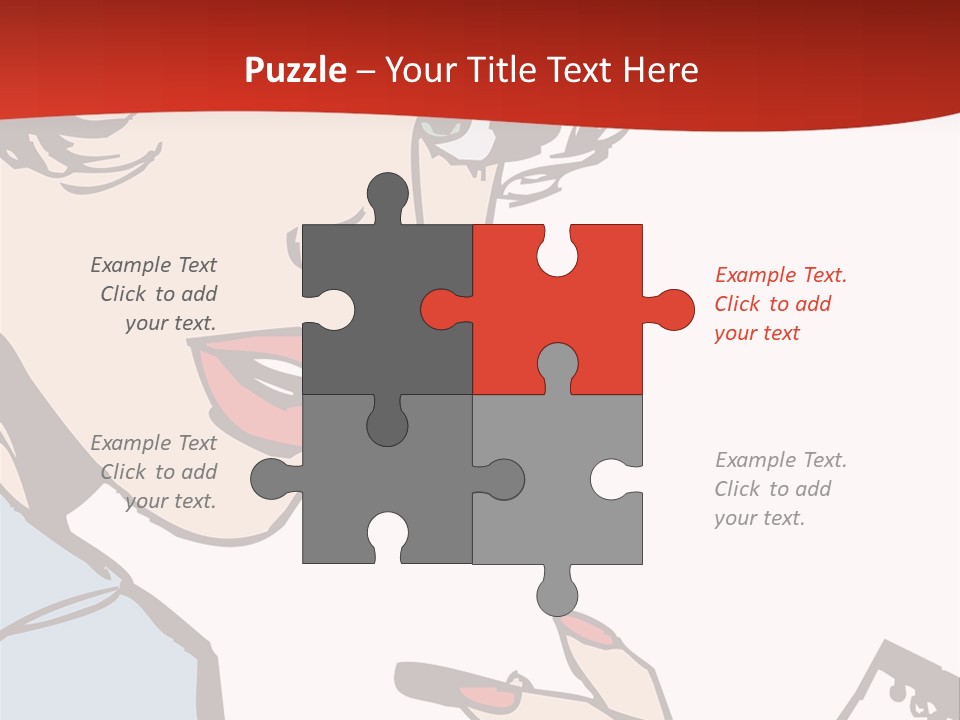 Girl Female Healthy PowerPoint Template