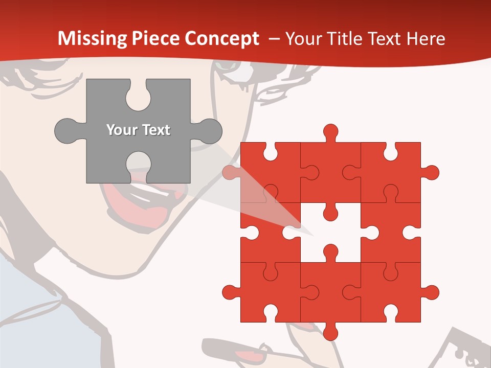 Girl Female Healthy PowerPoint Template