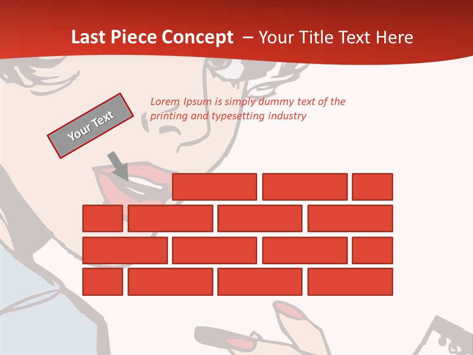 Girl Female Healthy PowerPoint Template