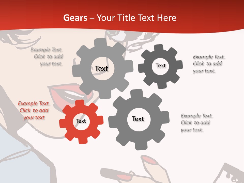 Girl Female Healthy PowerPoint Template