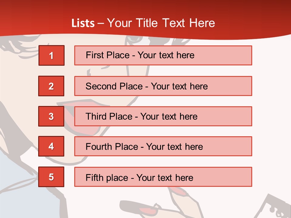 Girl Female Healthy PowerPoint Template