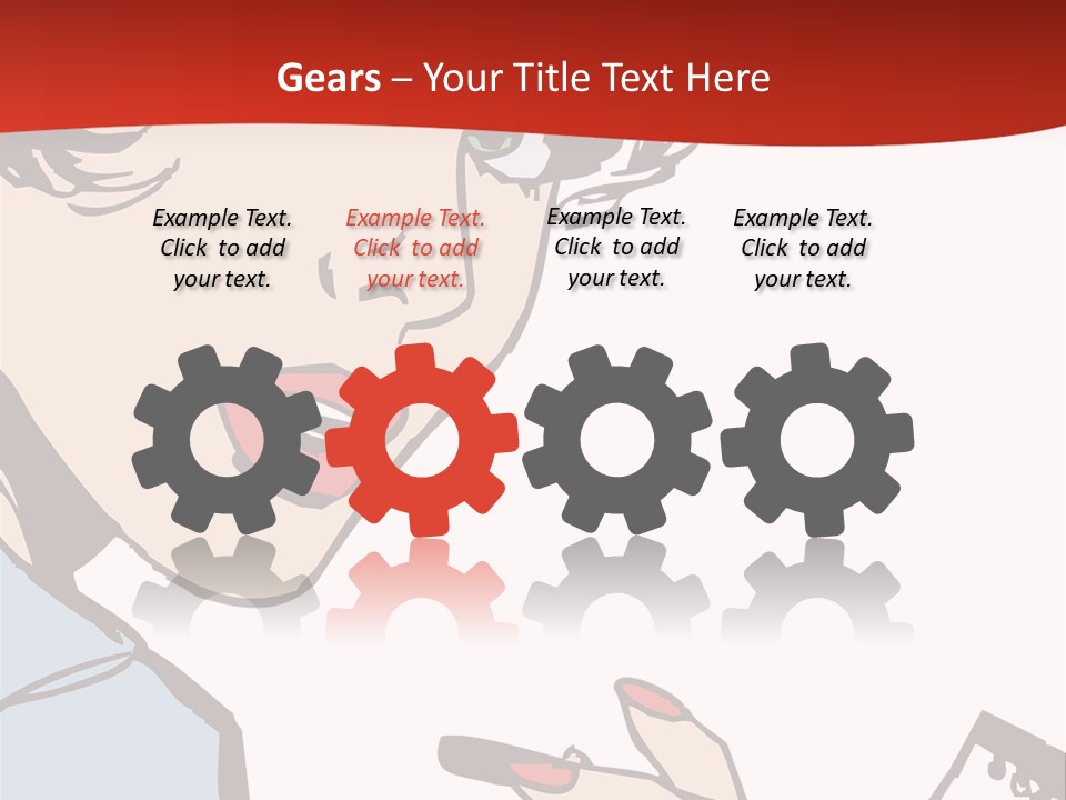 Girl Female Healthy PowerPoint Template