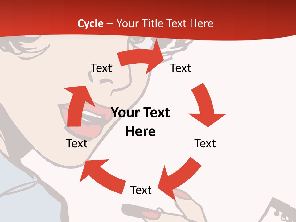 Girl Female Healthy PowerPoint Template