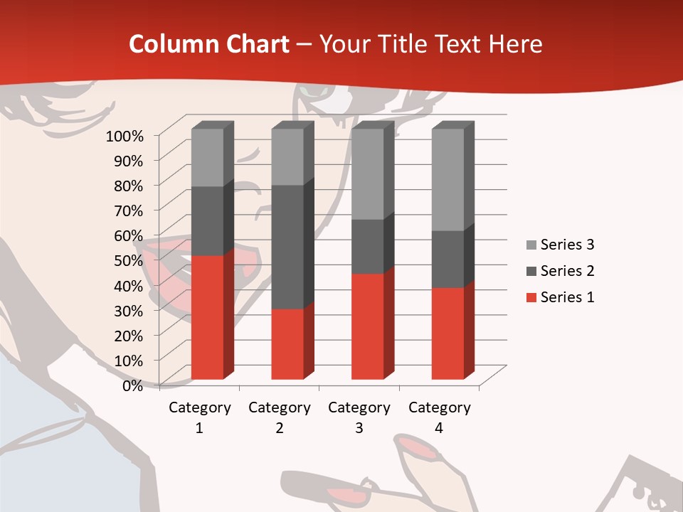 Girl Female Healthy PowerPoint Template