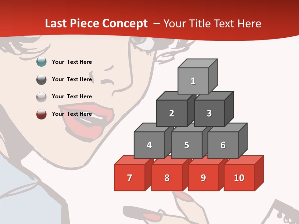 Girl Female Healthy PowerPoint Template