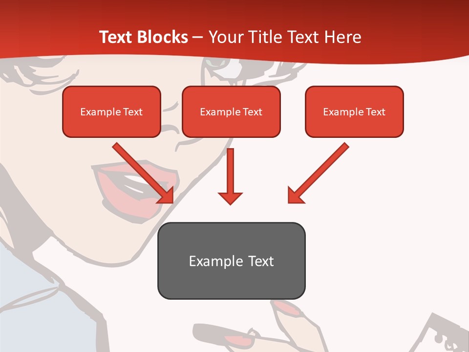 Girl Female Healthy PowerPoint Template