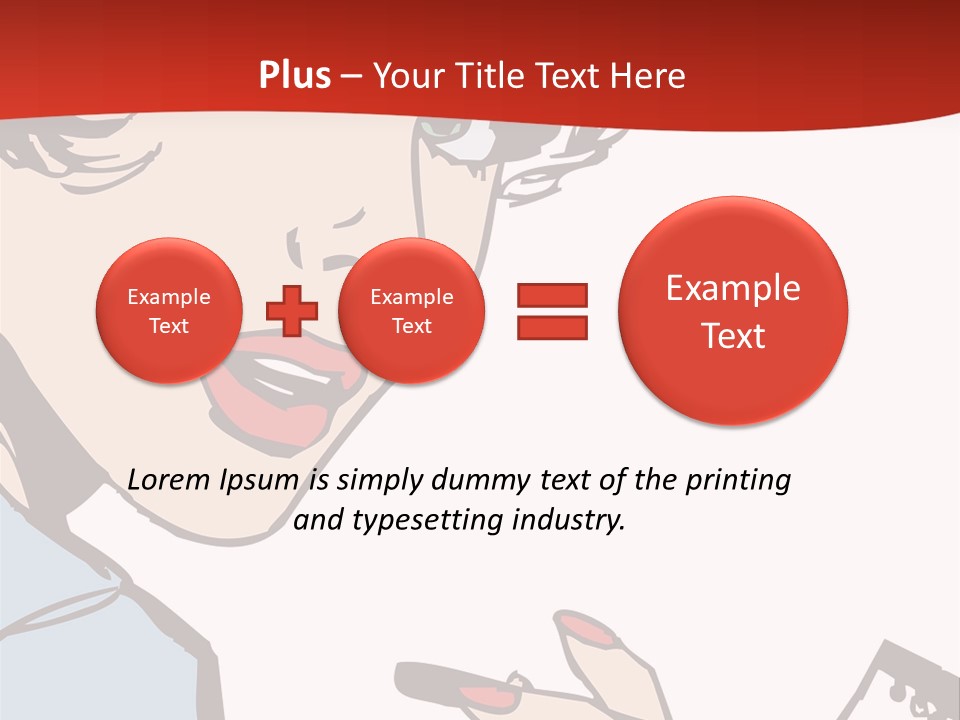 Girl Female Healthy PowerPoint Template
