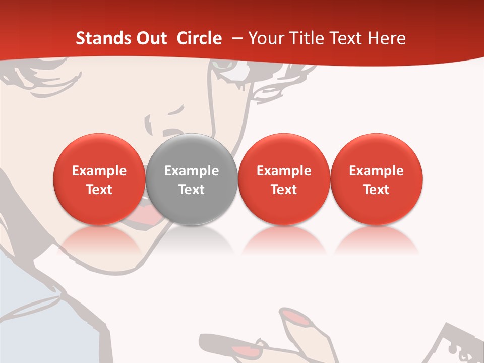 Girl Female Healthy PowerPoint Template