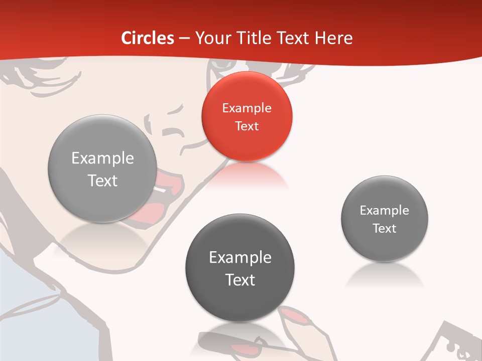 Girl Female Healthy PowerPoint Template