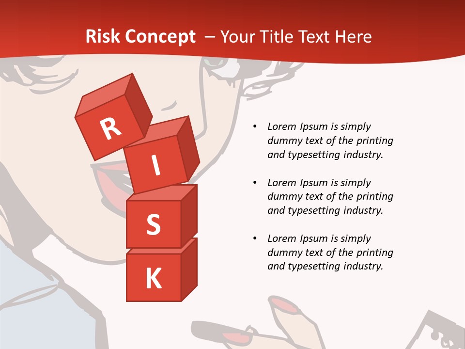 Girl Female Healthy PowerPoint Template