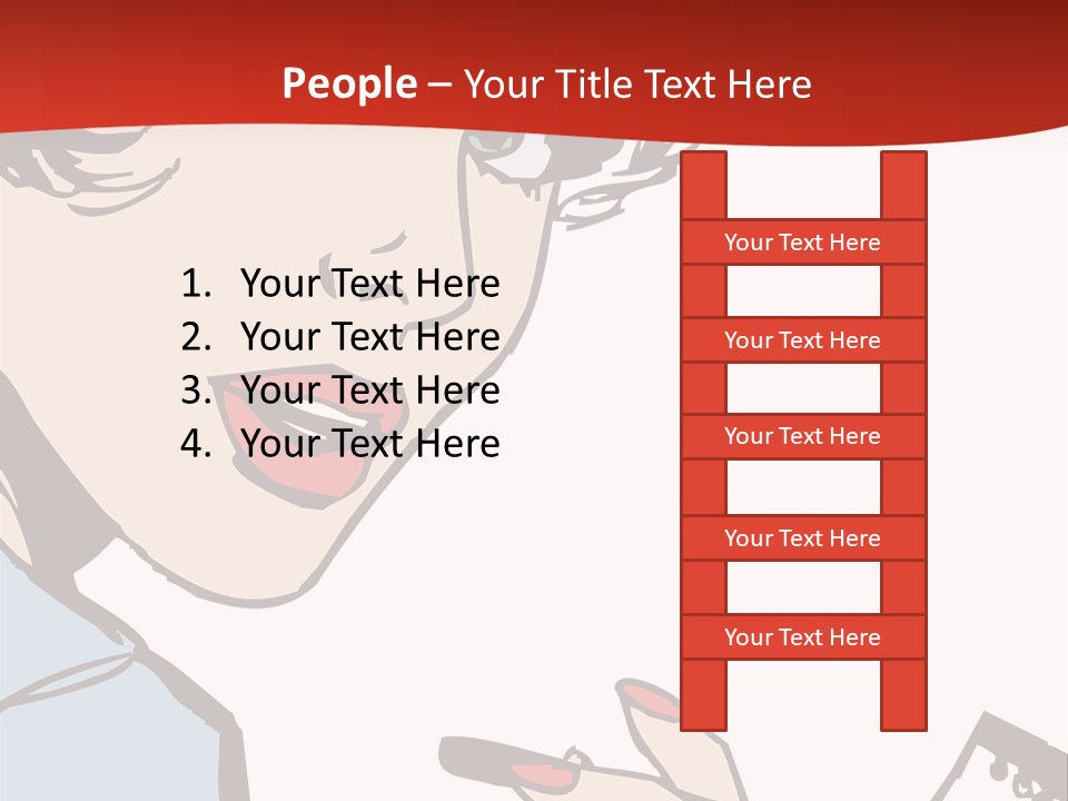 Girl Female Healthy PowerPoint Template