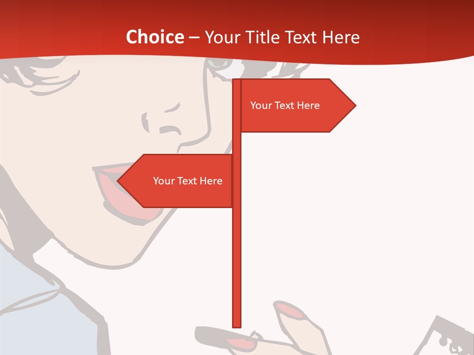 Girl Female Healthy PowerPoint Template